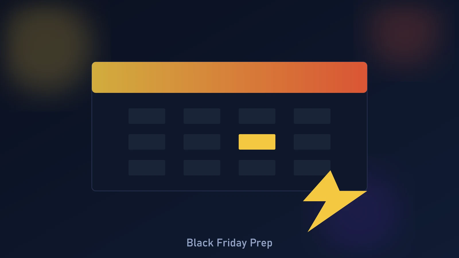 Shopify Black Friday and Cyber Monday preparation timeline showing week-by-week operations milestones