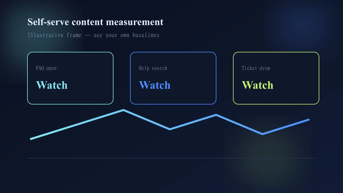 Measurement model for Shopify help-center search PDP FAQ engagement and support deflection
