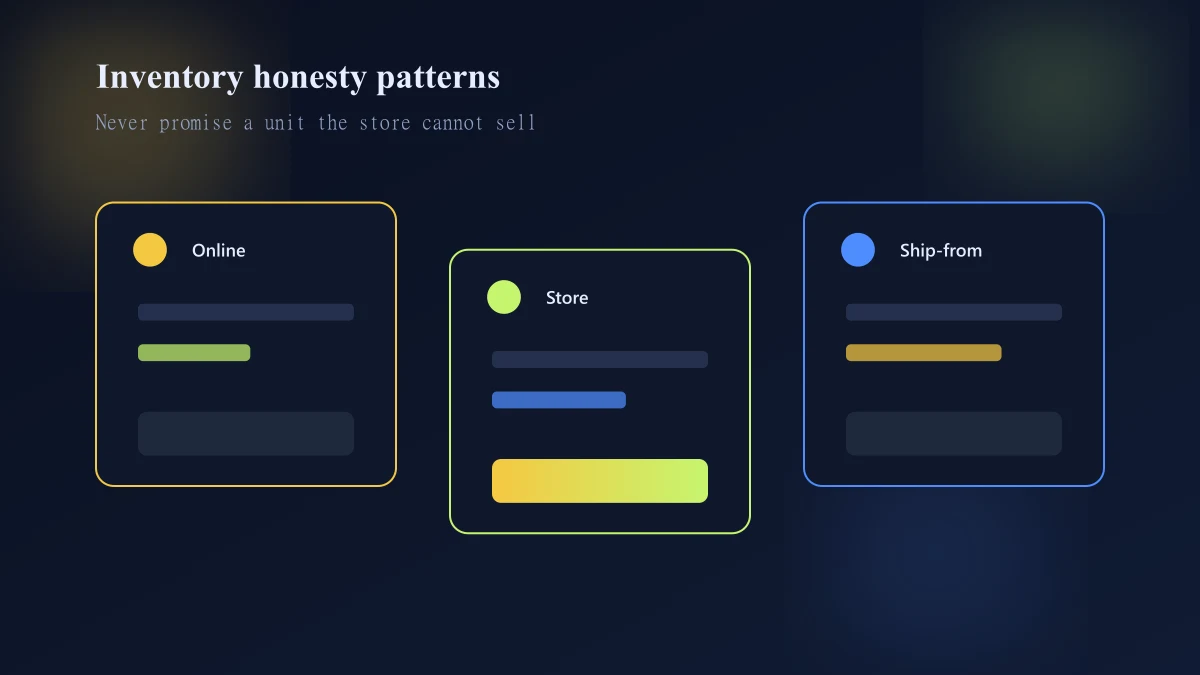 Honest versus optimistic omnichannel inventory patterns on PDP and Shopify POS