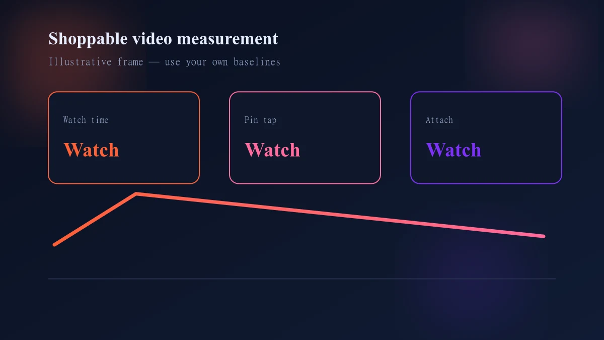 Metrics framework for live shopping covering pins replay orders and operational cost